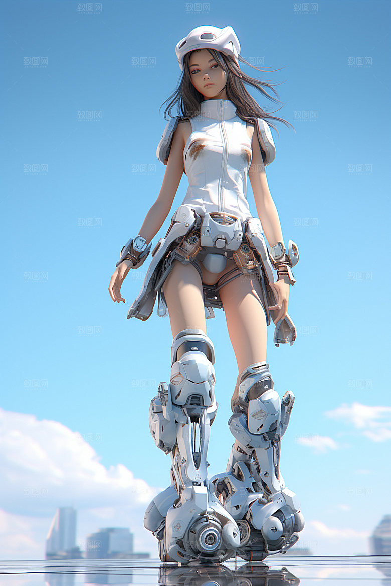 机甲少女生态幻想模型