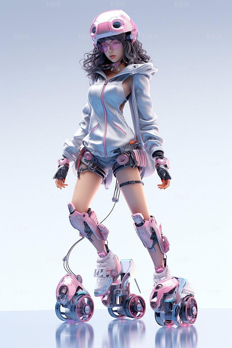 机甲少女战士机械模型