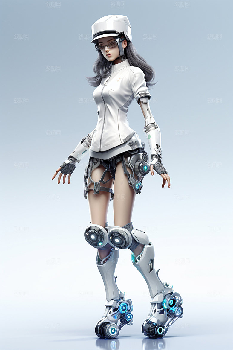 机甲少女幻想3D模型