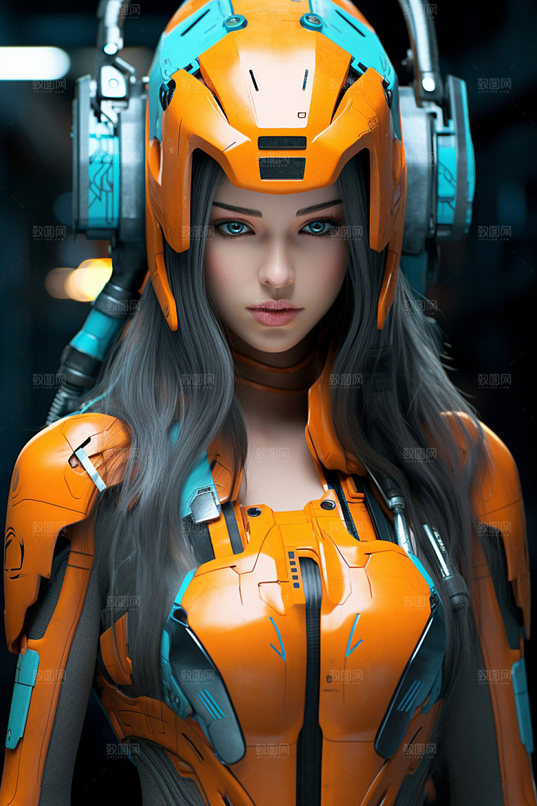 机甲少女生态机械模型