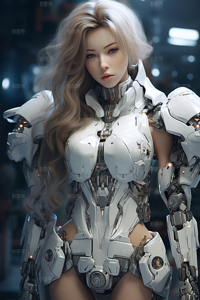 机甲少女生化科技科学模型