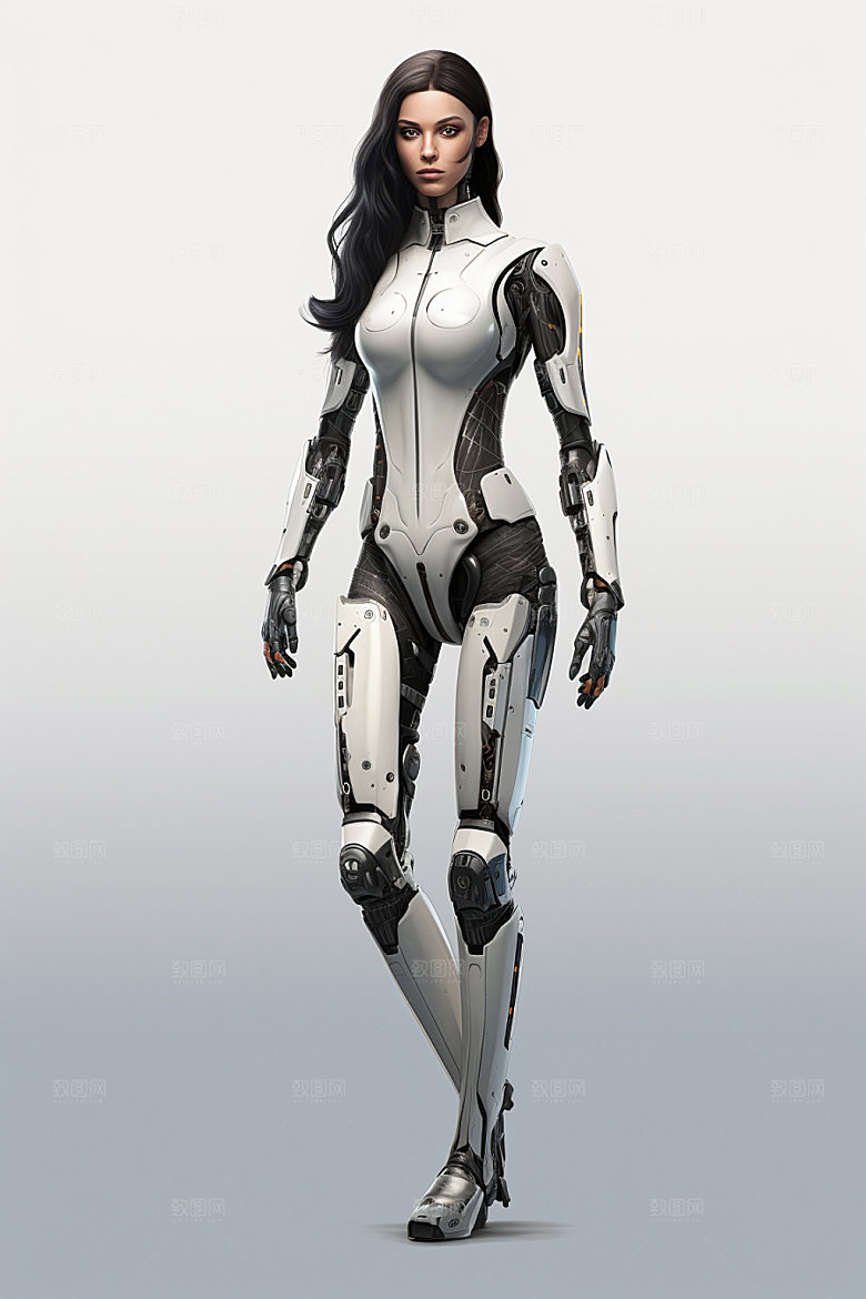 机甲少女赛博朋克机械模型