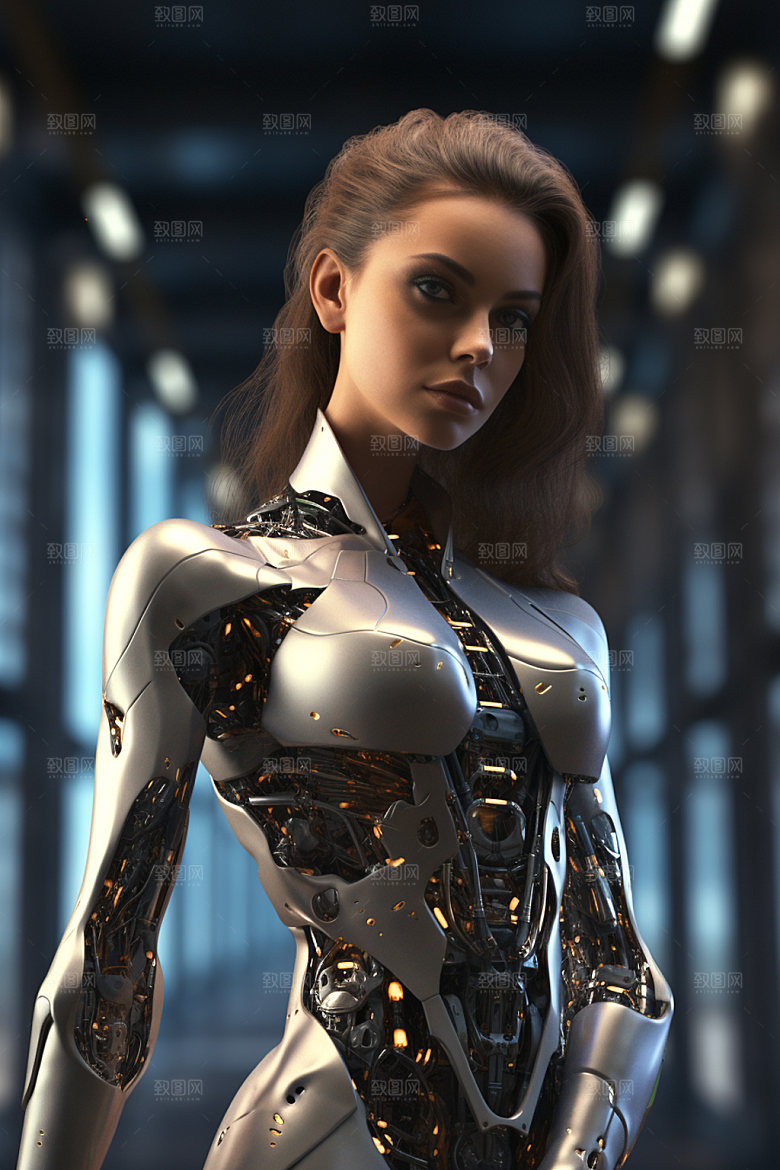 机甲少女生态3D模型