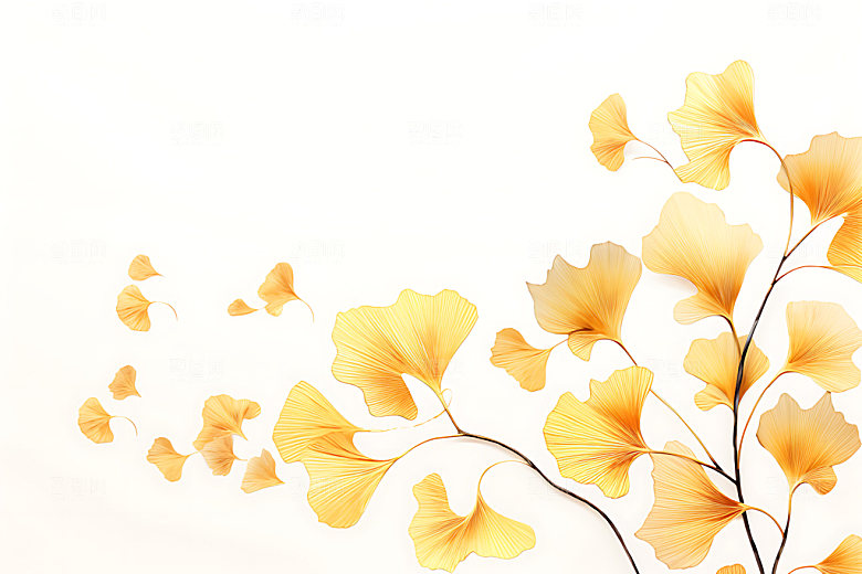 银杏立体低调奢华金箔画