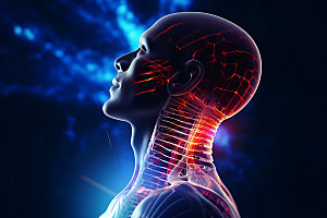 颈椎病元素人体结构插图