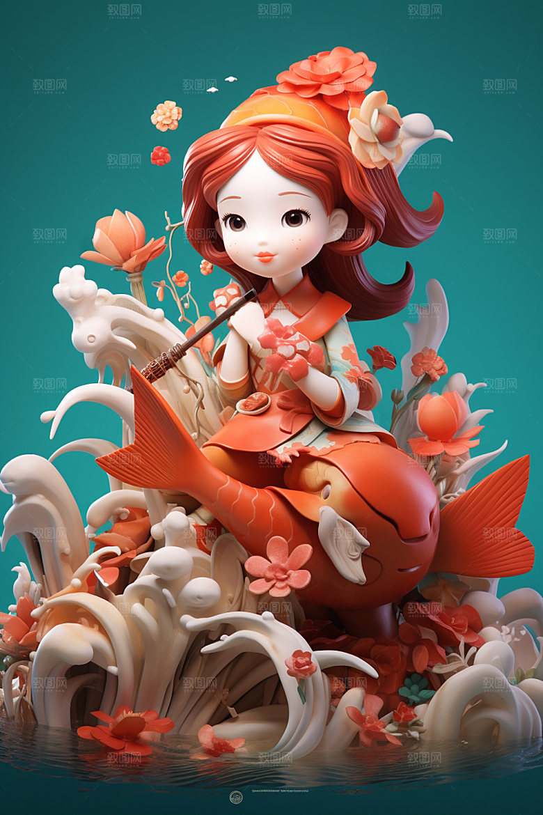 新年春节3d立体模型素材