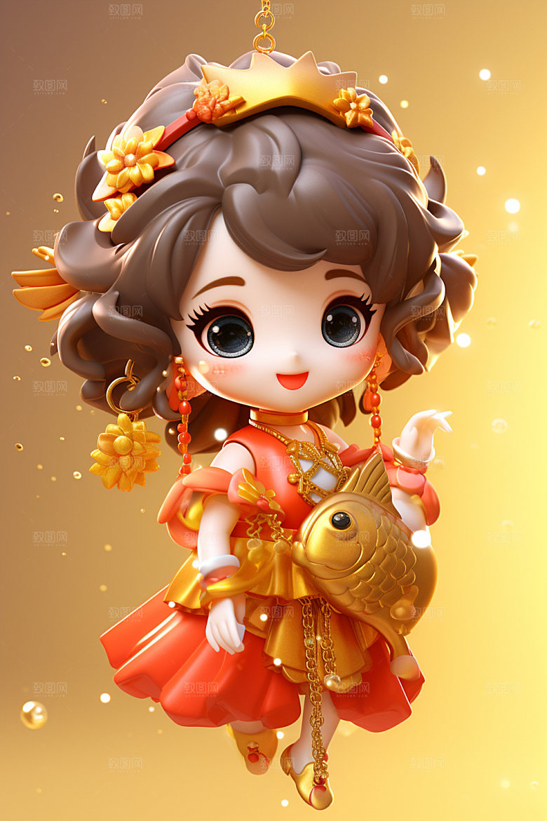 新年可爱唯美春节模型素材
