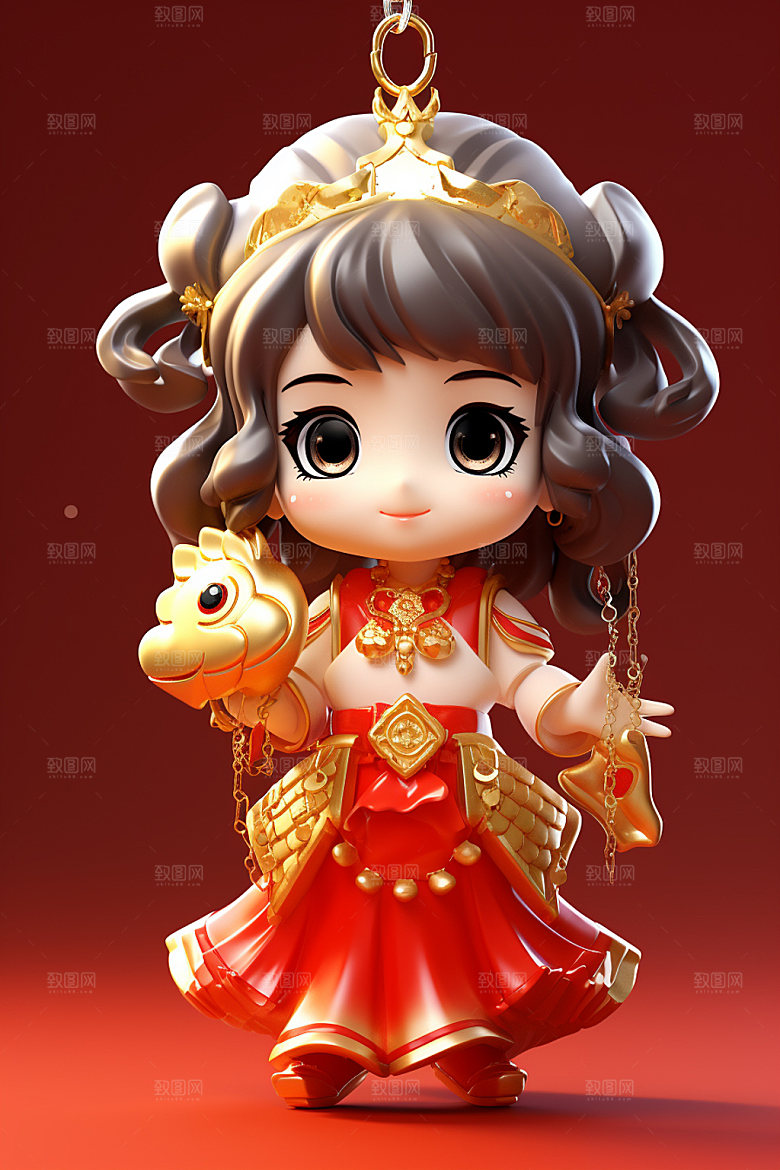 新年春节可爱唯美模型素材