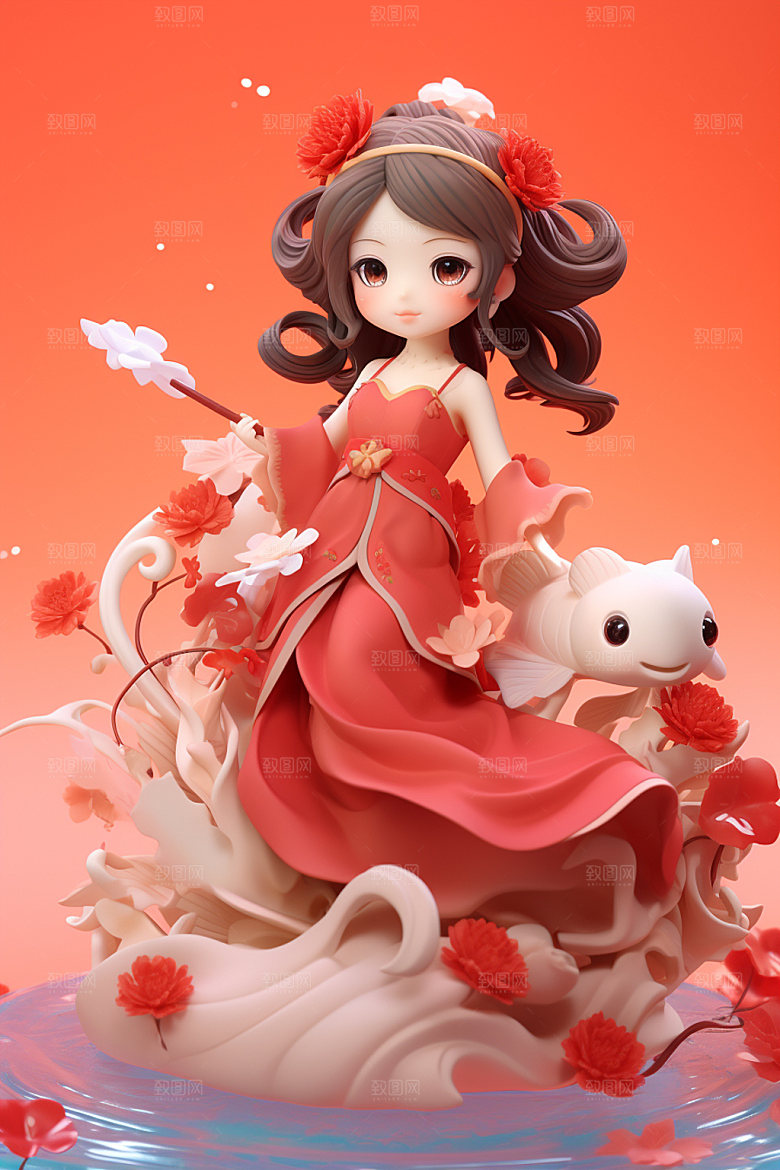 新年春节可爱唯美模型素材