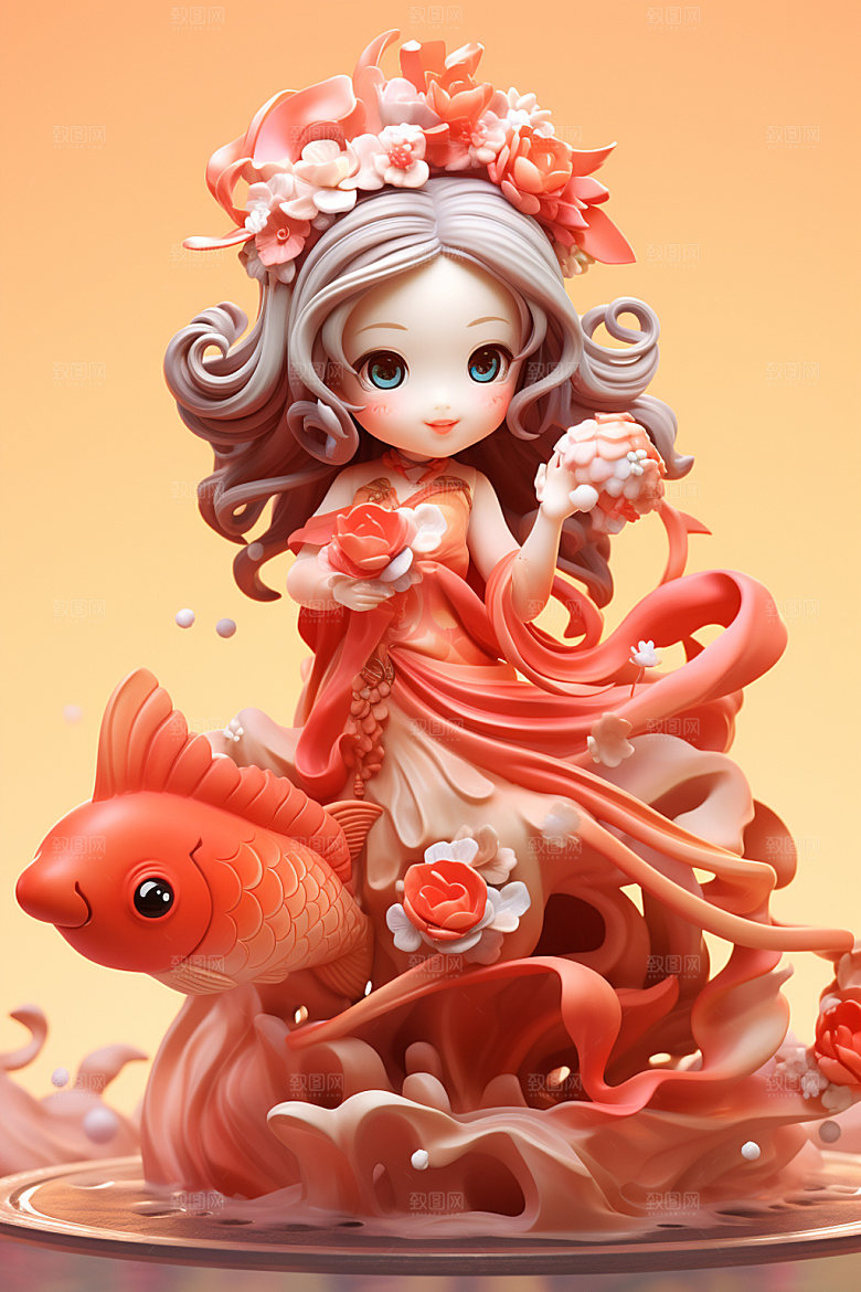 新年3d立体春节模型素材