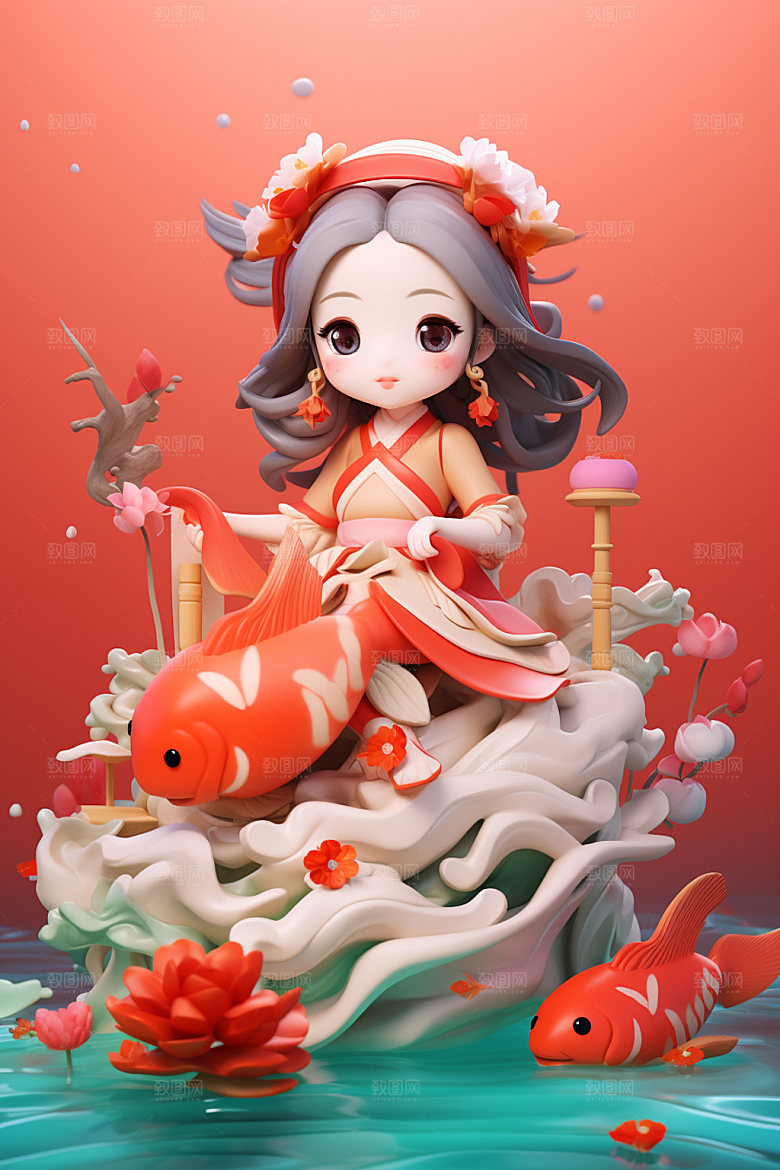 新年春节3d立体模型素材