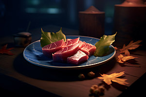 金枪鱼海鲜寿司摄影图
