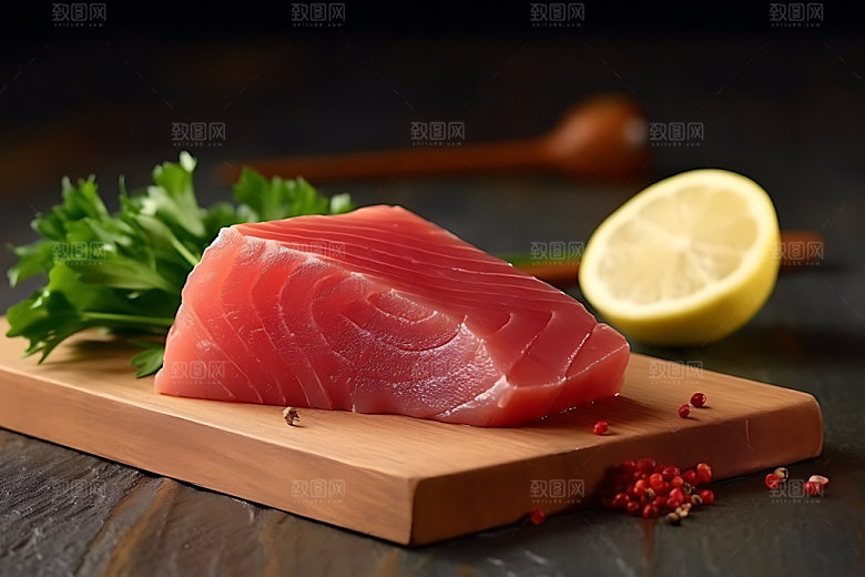 金枪鱼高清寿司摄影图