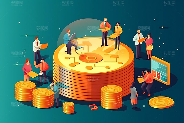 金融理财立体保险素材
