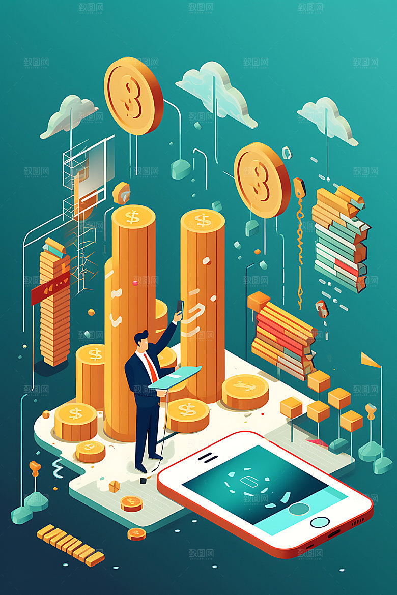 金融理财保险商务素材