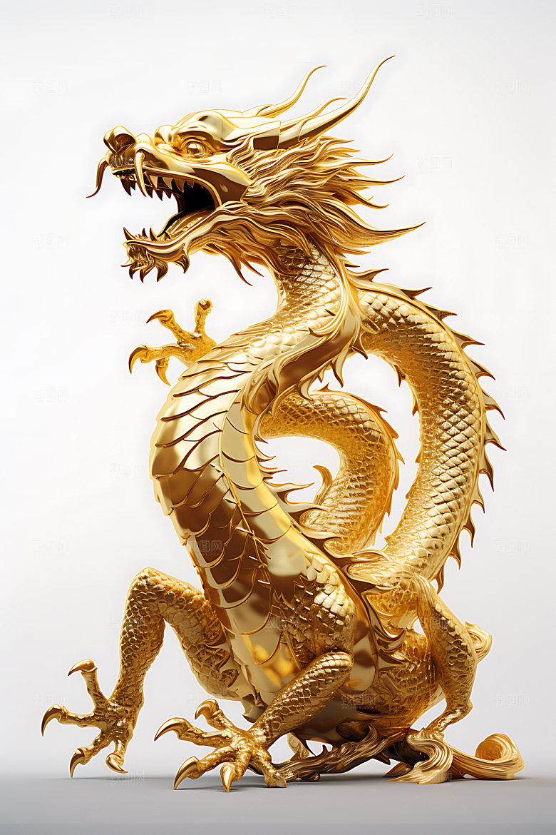 金龙十二生肖金属模型