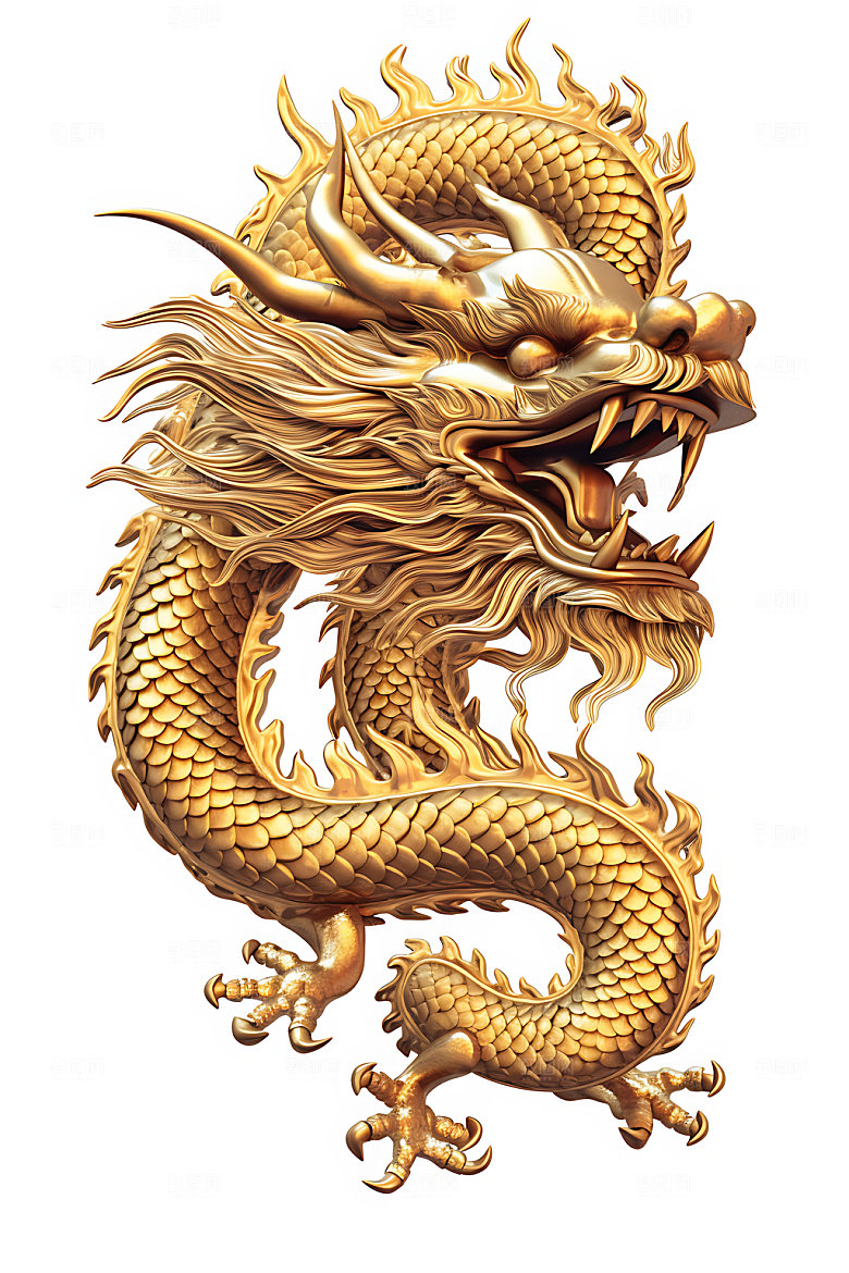 金龙中国龙霸气模型