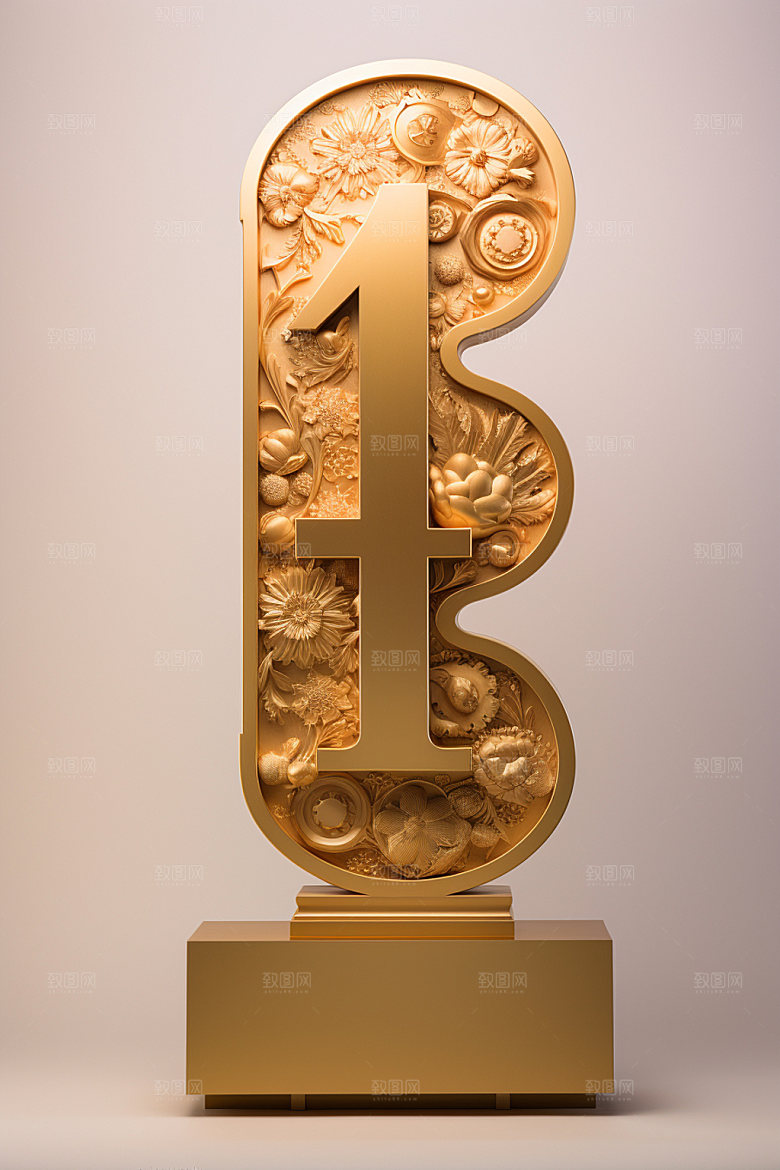 金属数字大气倒计时元素