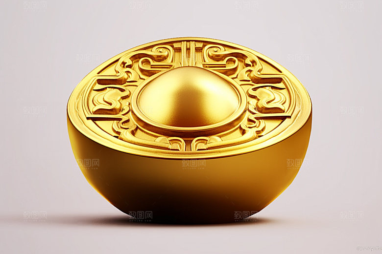 金元宝新年富贵元素