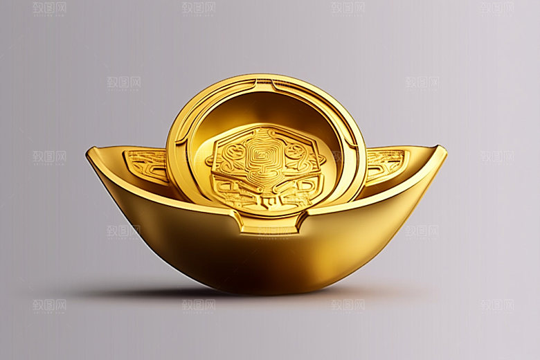 金元宝吉祥财富元素