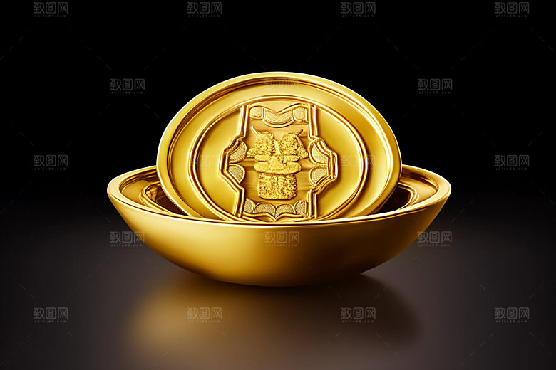 金元宝福利富贵元素