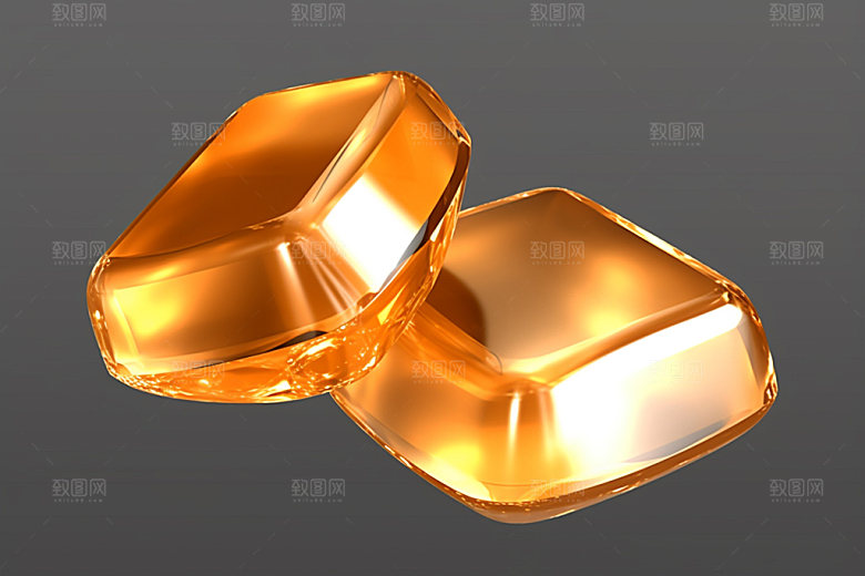 金元宝3D吉祥元素