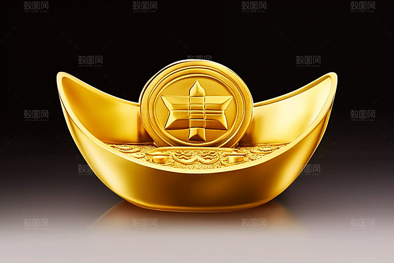 金元宝促销富贵元素