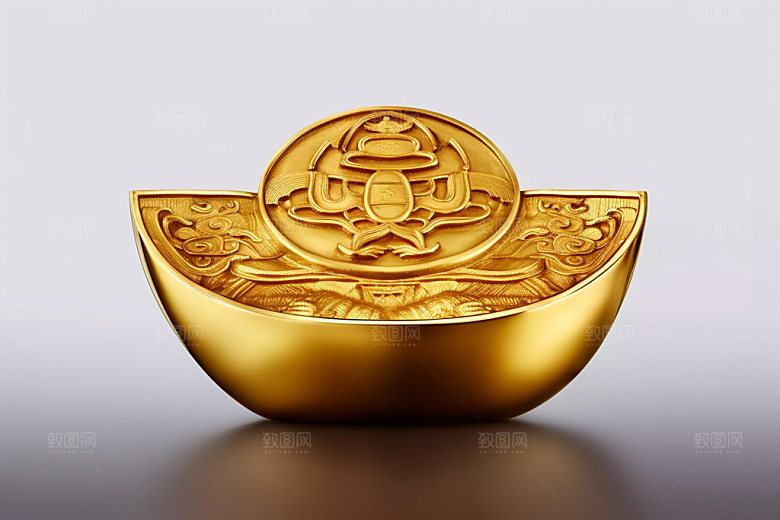 金元宝新春财富元素