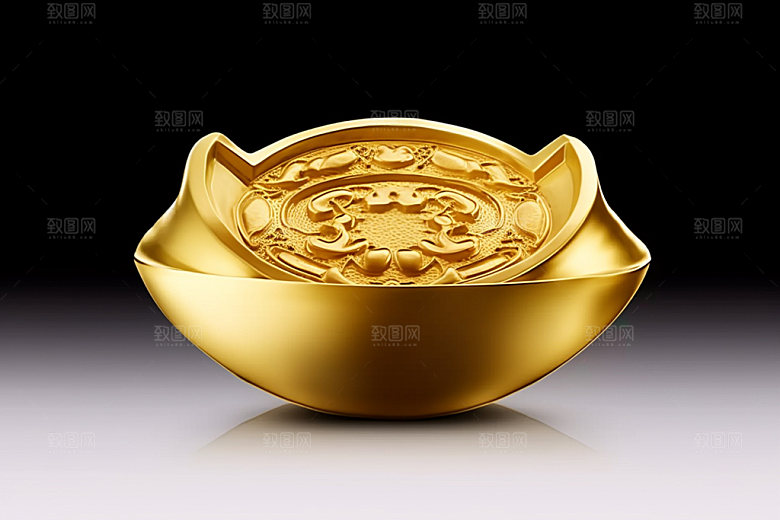 金元宝富贵中国年元素
