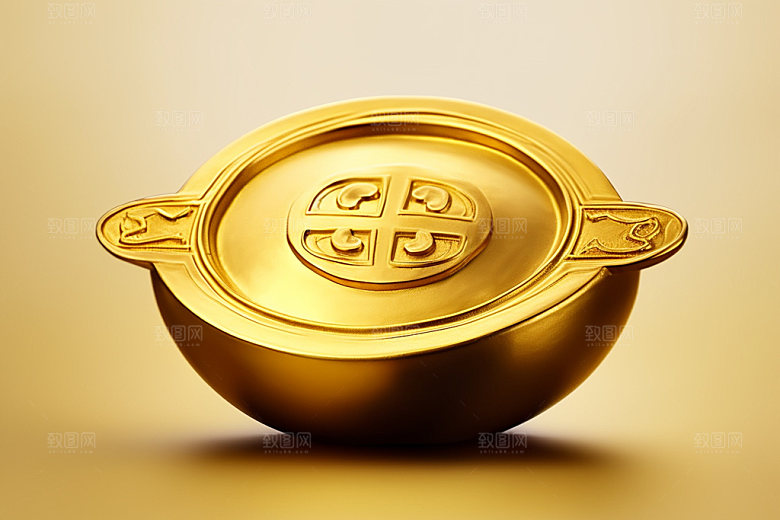 金元宝3D中国年元素