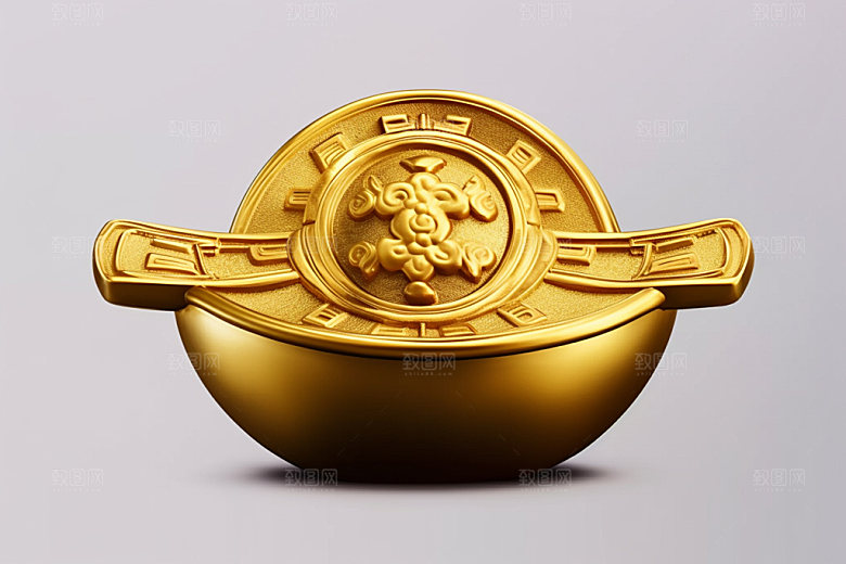 金元宝富贵3D元素