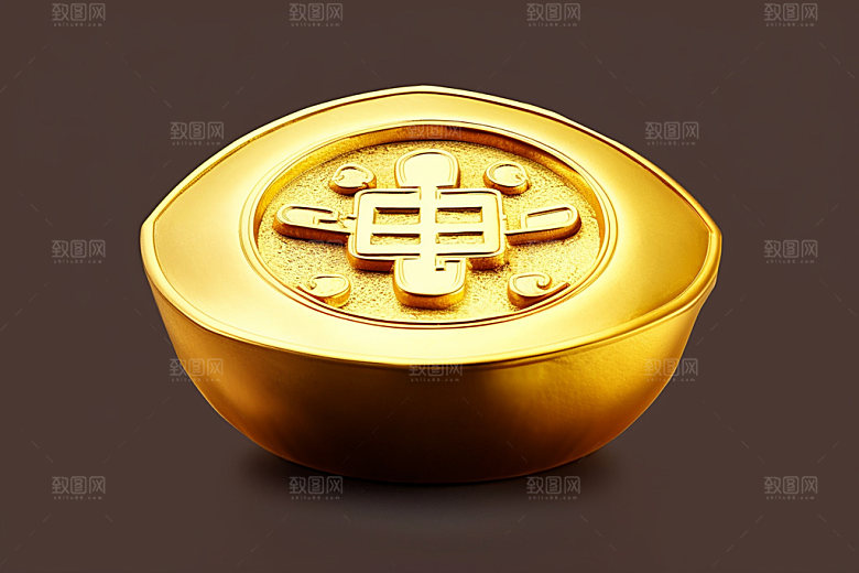 金元宝富贵促销元素