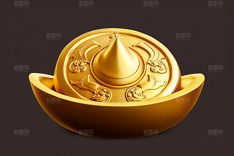 金元宝中国年财富元素