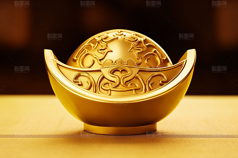 金元宝富贵吉祥元素