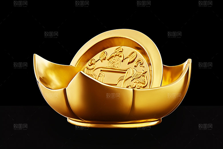金元宝新年中国年元素