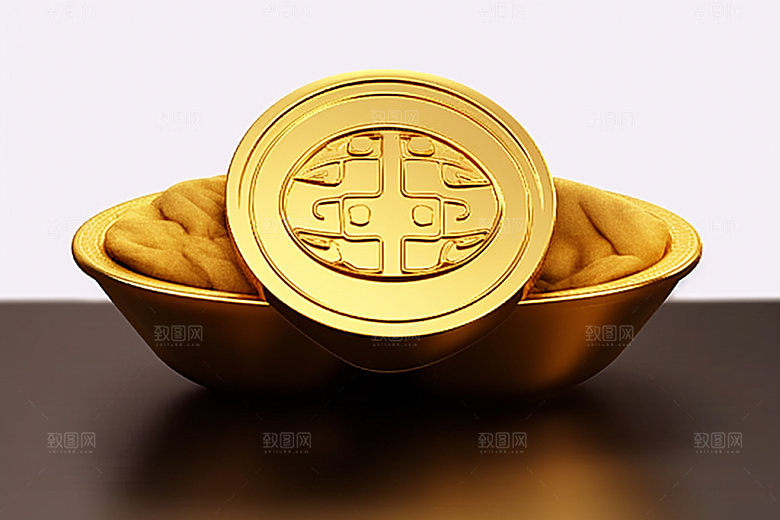 金元宝新年立体元素