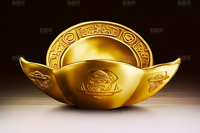 金元宝吉祥春节元素