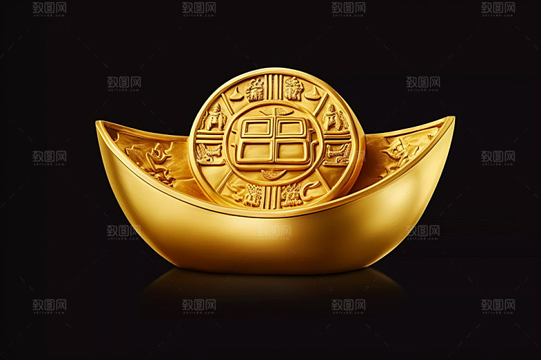 金元宝节日富贵元素