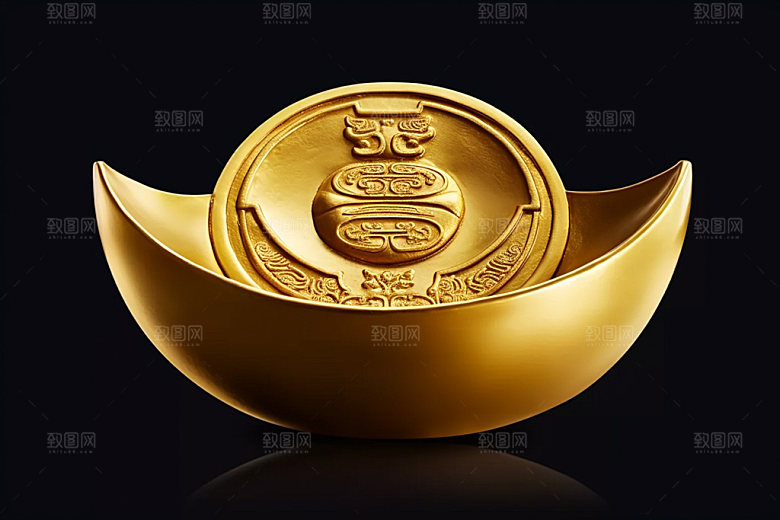 金元宝促销新年元素