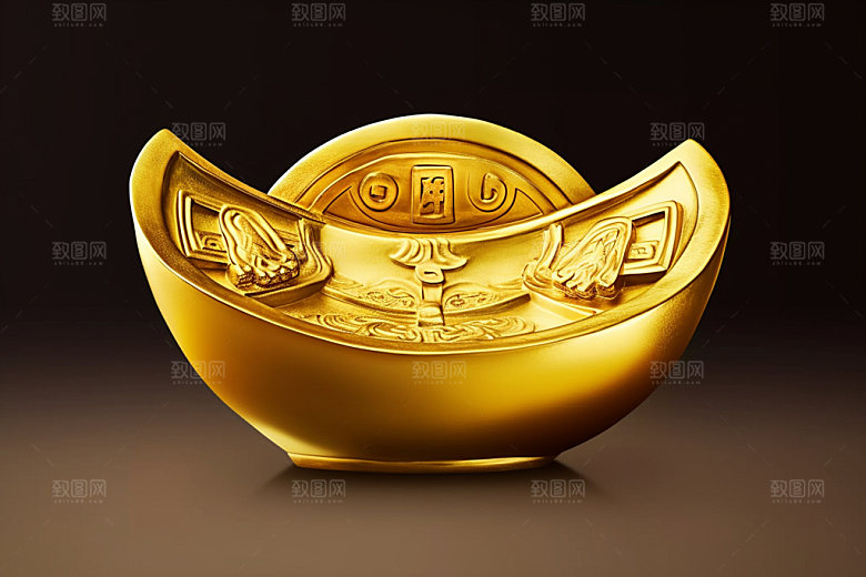 金元宝新春富贵元素