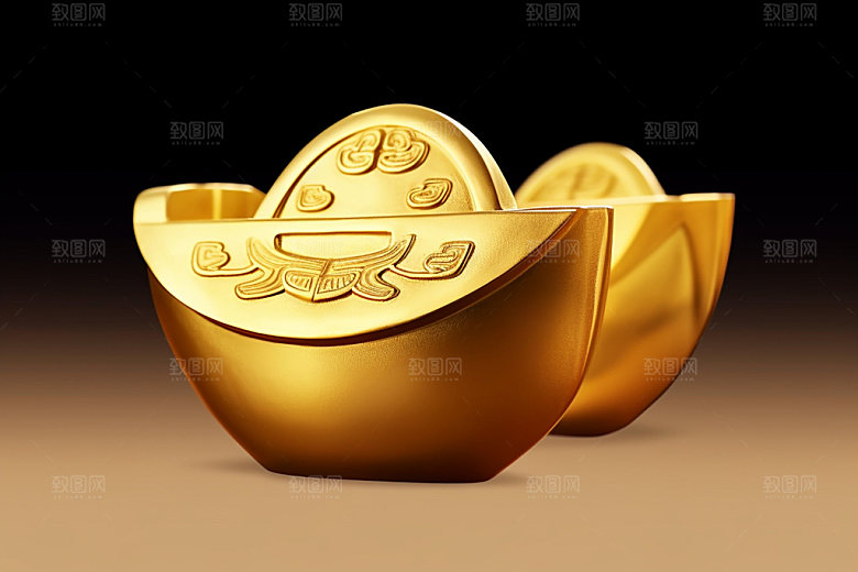 金元宝节日富贵元素
