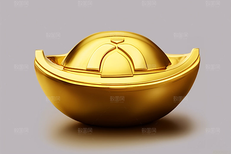 金元宝春节立体元素