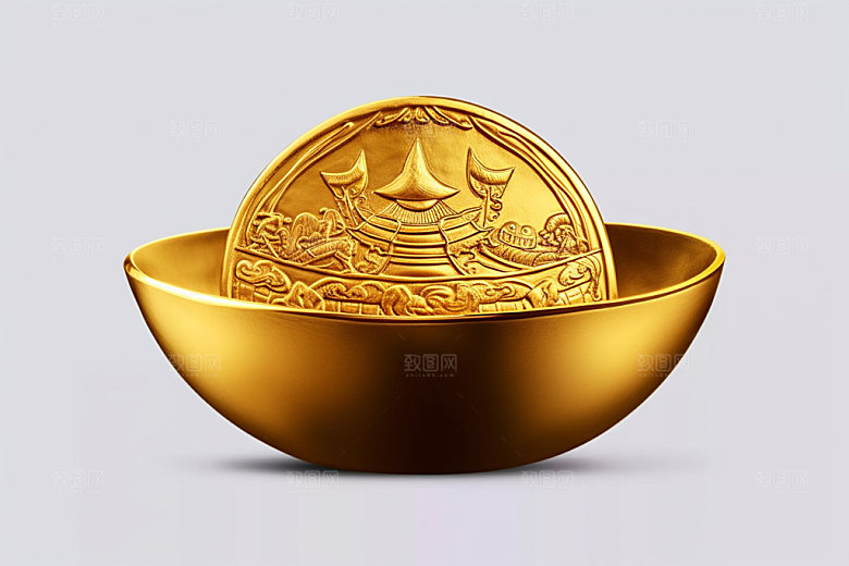 金元宝新年财富元素