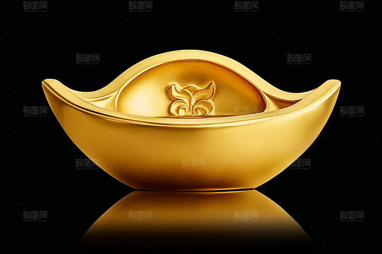 金元宝新春财富元素