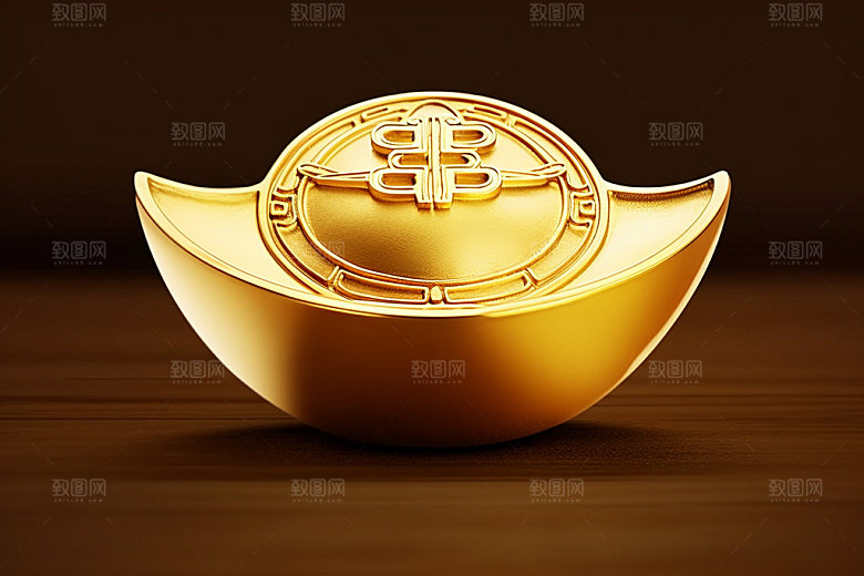 金元宝富贵福利元素