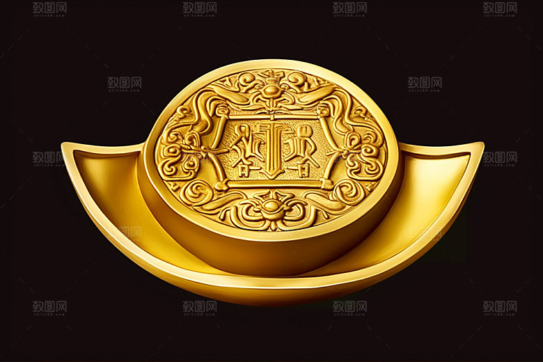 金元宝财富3D元素