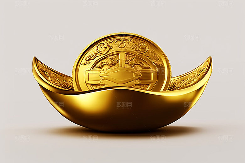 金元宝新年富贵元素