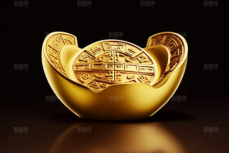 金元宝新春3D元素