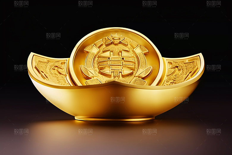 金元宝福利财富元素