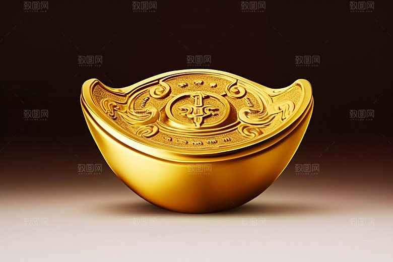 金元宝春节富贵元素
